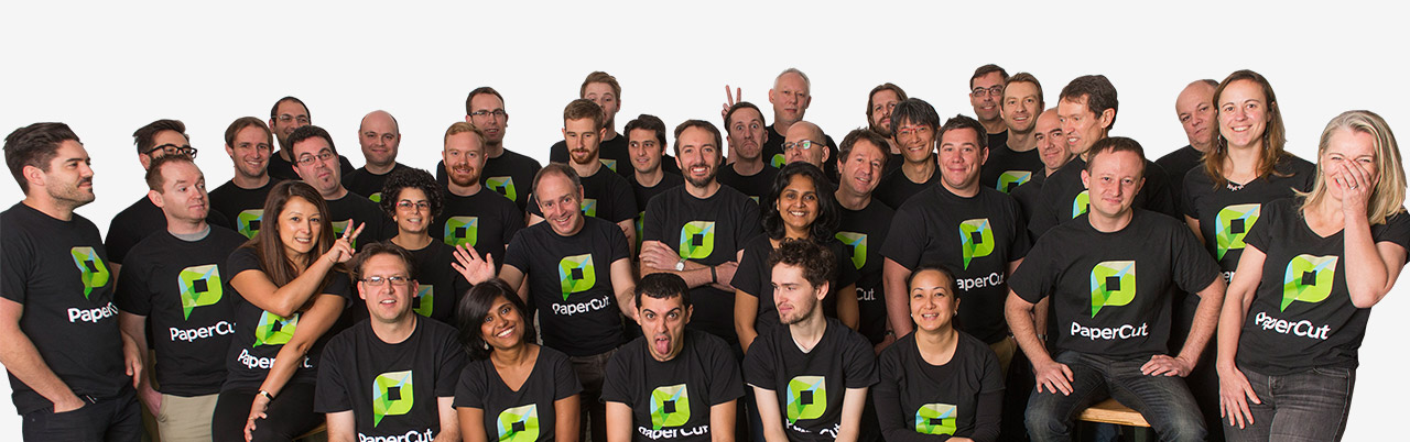 The PaperCut Australian team.