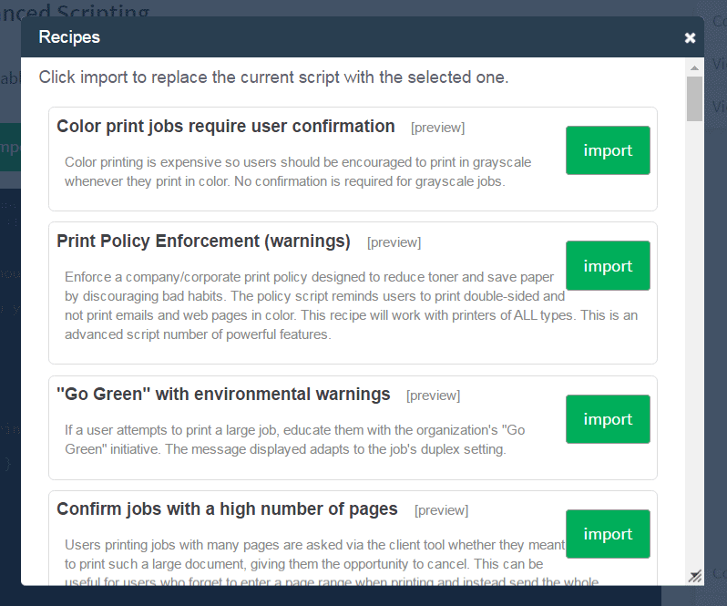 Advanced scripting recipes Advanced scripting recipes