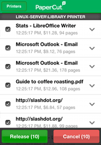 Mobile Release Job List