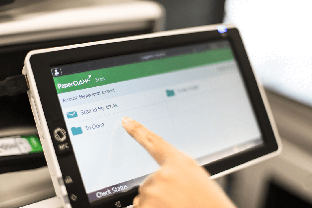 PaperCut MF makes scanning easy on the MFD