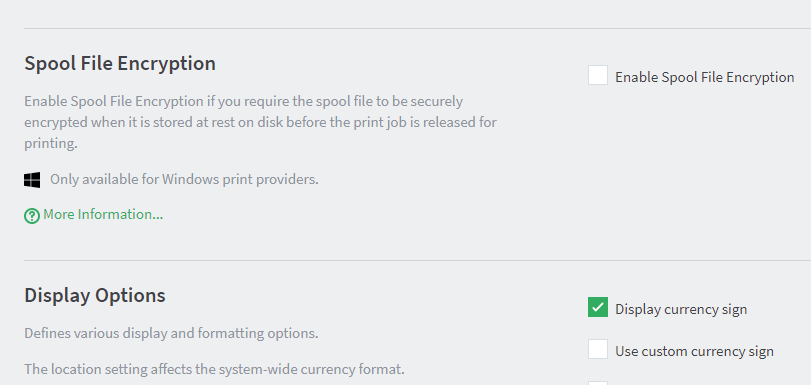 Spool file encryption