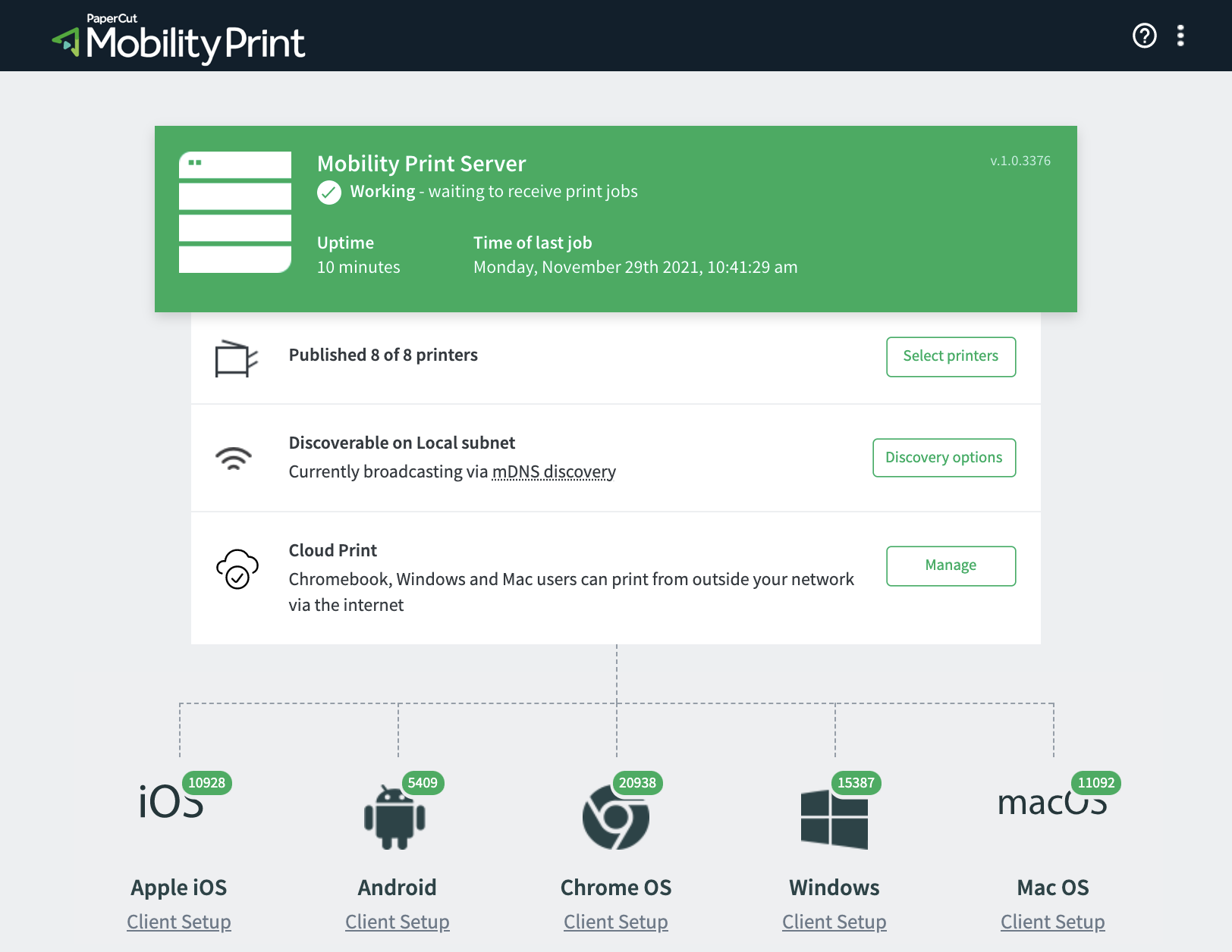 Logiciel d'impression mobile BYOD et Enterprise