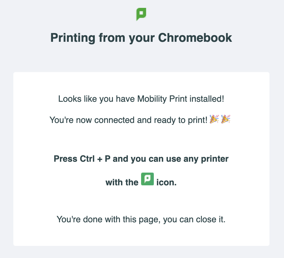 Clancy Blive opmærksom Egen Set up Cloud Print for Mobility Print on Chromebooks | PaperCut