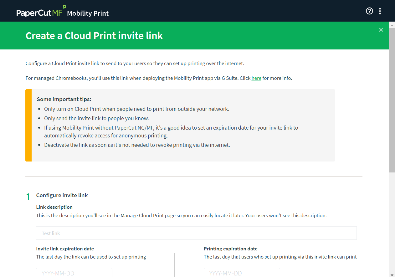 Configure Cloud Print For Mobility Print Papercut