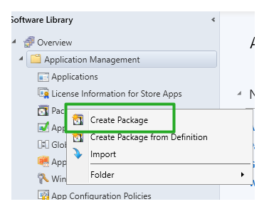 SCCM - Create package