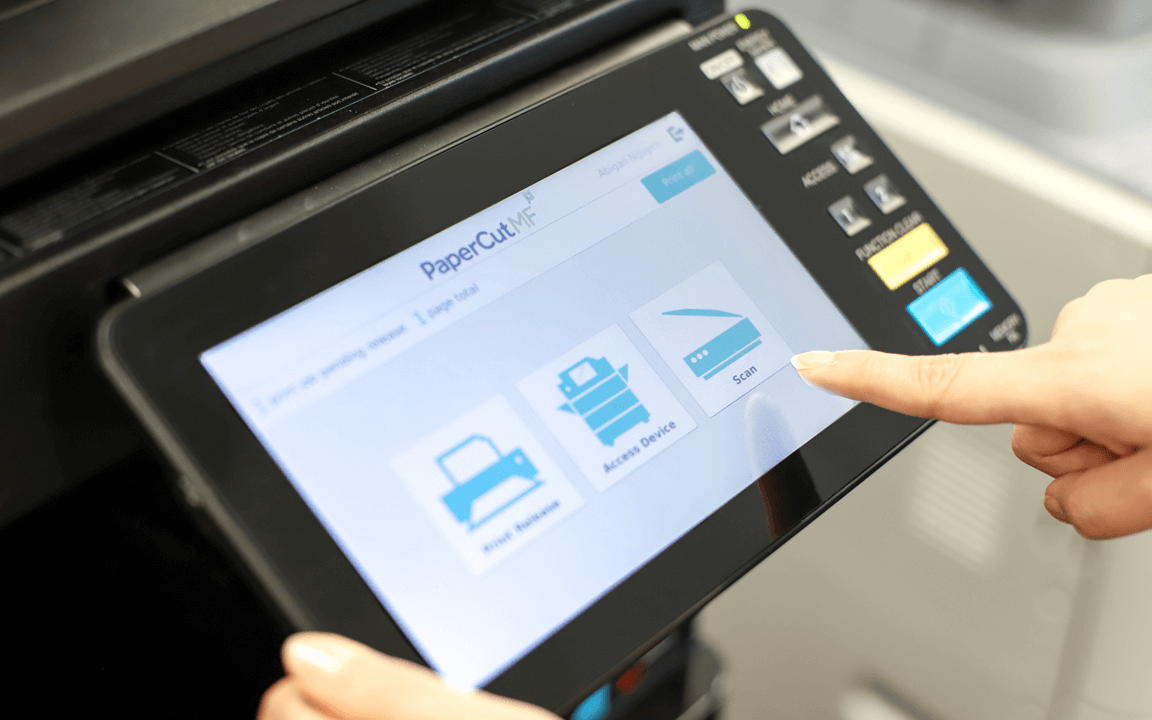 papercut MF integrated scanning diagram