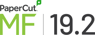 PaperCut MF logo with 19.2