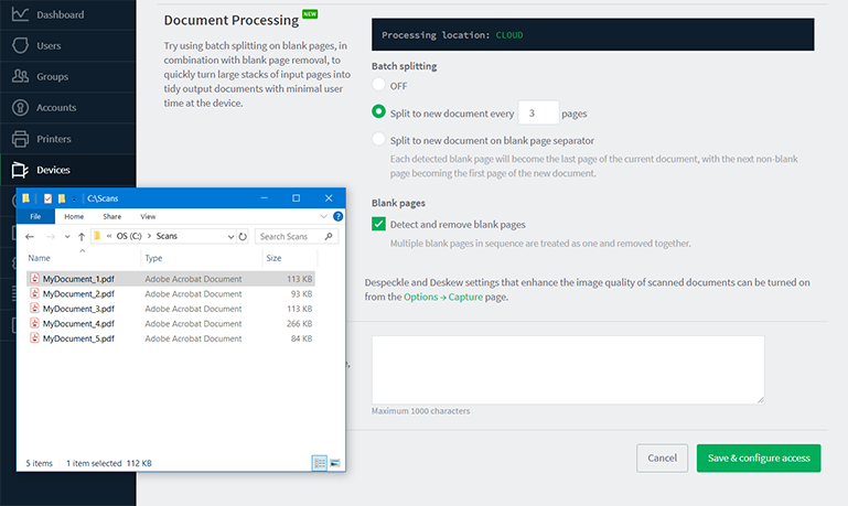 Scanning and Document Processing