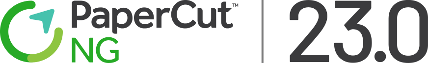 PaperCut NG 23.0 logo